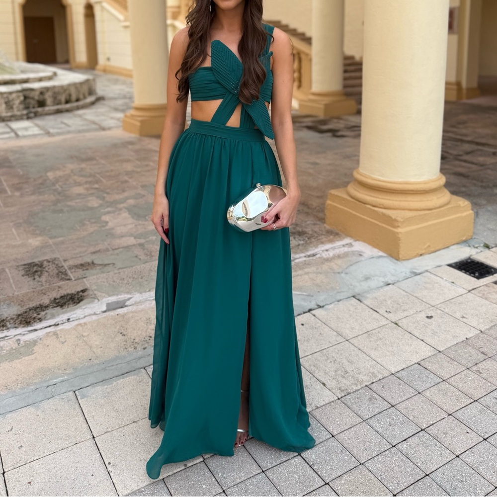 PatBO Teal Maxi Dress